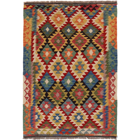 Small Size Chobi Kilim 3' 5" x 5' 0" ft / 103 x 152 cm - No. P35709