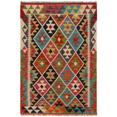 Small Size Chobi Kilim 3' 3" x 4' 10" ft / 100 x 148 cm - No. P35719