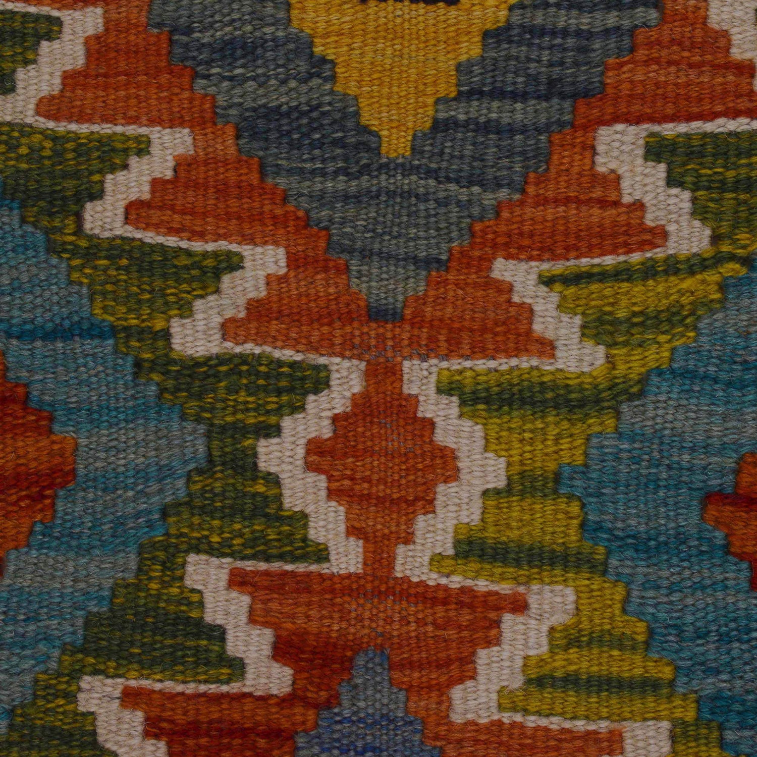 Hand Knotted Flatweave Kilim 3' 4" x 4' 11" ft / 101 x 150 cm - No. P35720