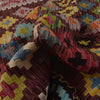 Hand Made Afghan Kilim 3' 5" x 4' 10" ft / 104 x 147 cm - No. P35722