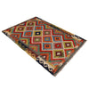 Multi Color ful Flat-Weave Wool Kilim 3' 3" x 5' 0" ft / 100 x 152 cm - No. P35723