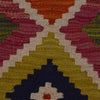 Multi Color ful Flat-Weave Wool Kilim 3' 3" x 5' 0" ft / 100 x 152 cm - No. P35723