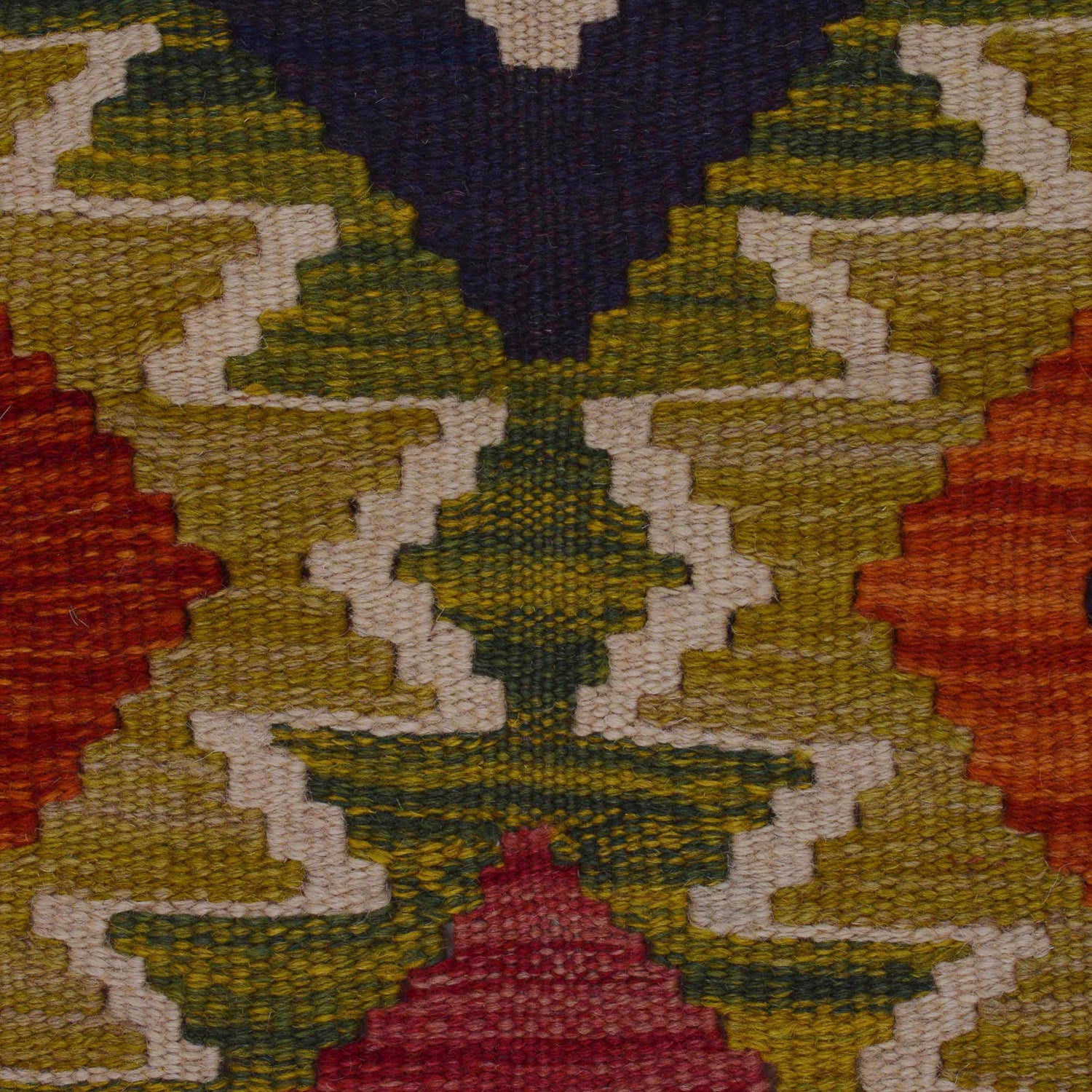 Handmade Vegetable Kilim 3' 3" x 4' 9" ft / 100 x 145 cm - No. P35724
