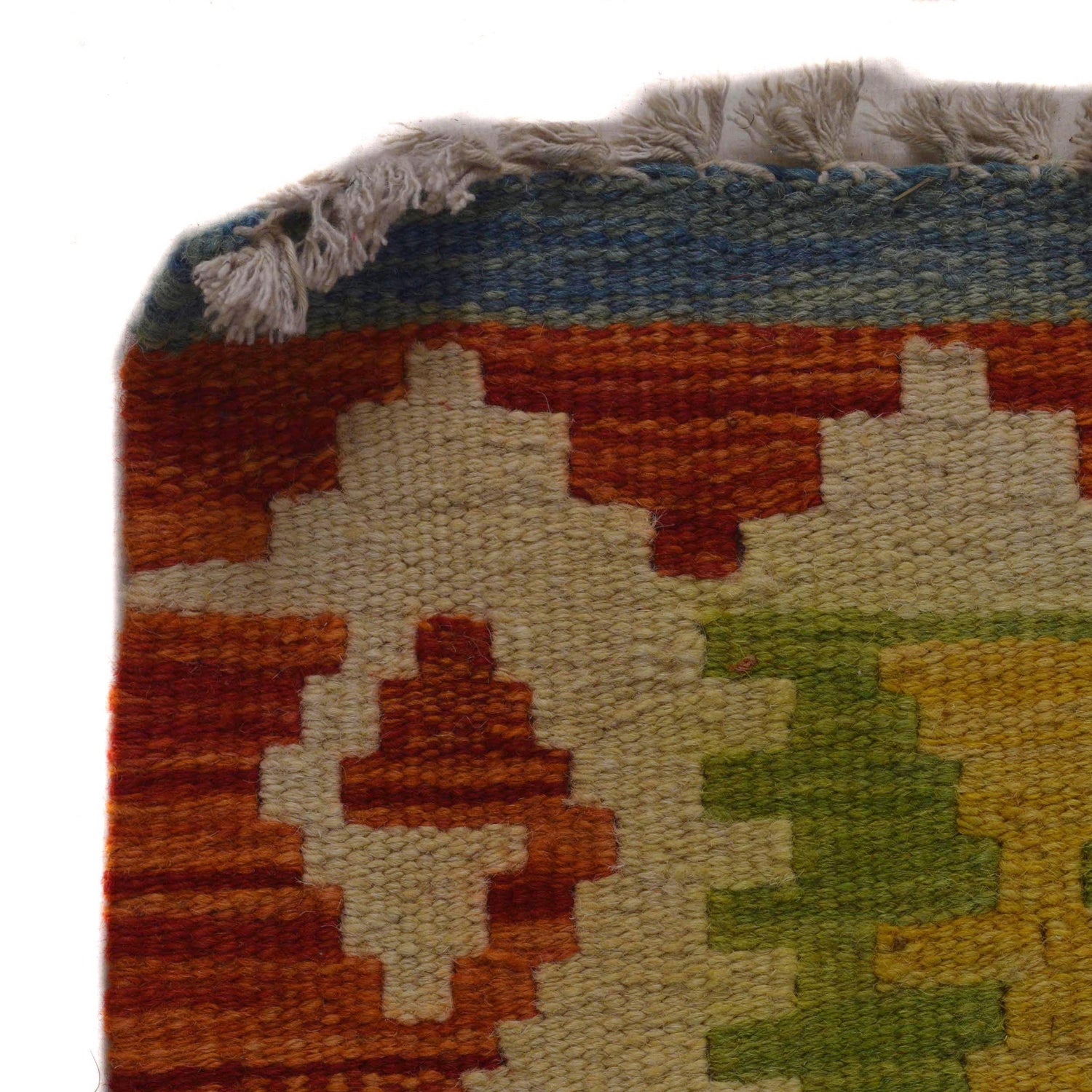 Hand Knotted Afghan Style Kilim 3' 8" x 5' 0" ft / 112 x 152 cm - No. P35726