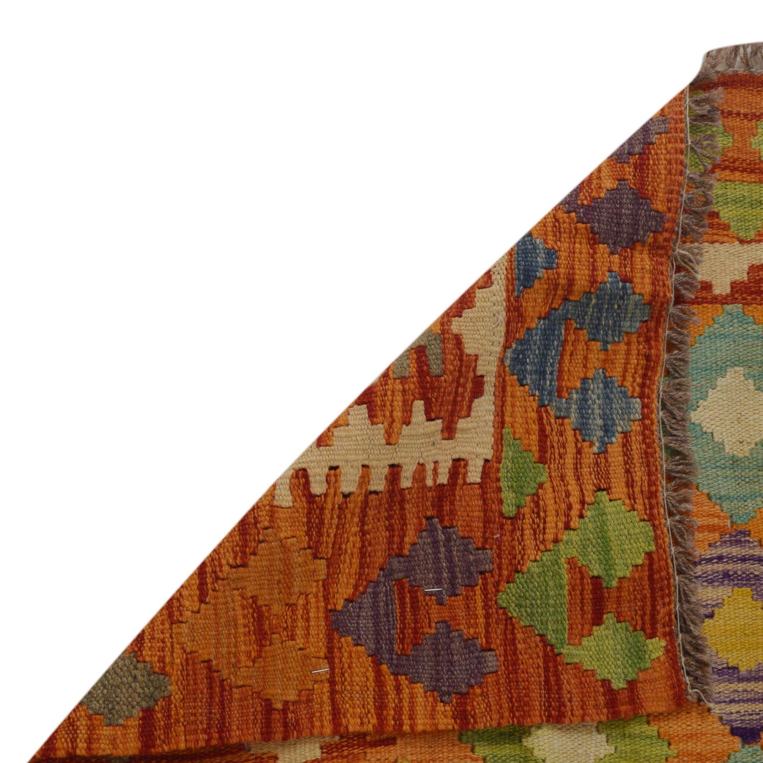 Hand Woven Wool Kelim 3' 4" x 4' 9" ft / 102 x 146 cm - No. P35727