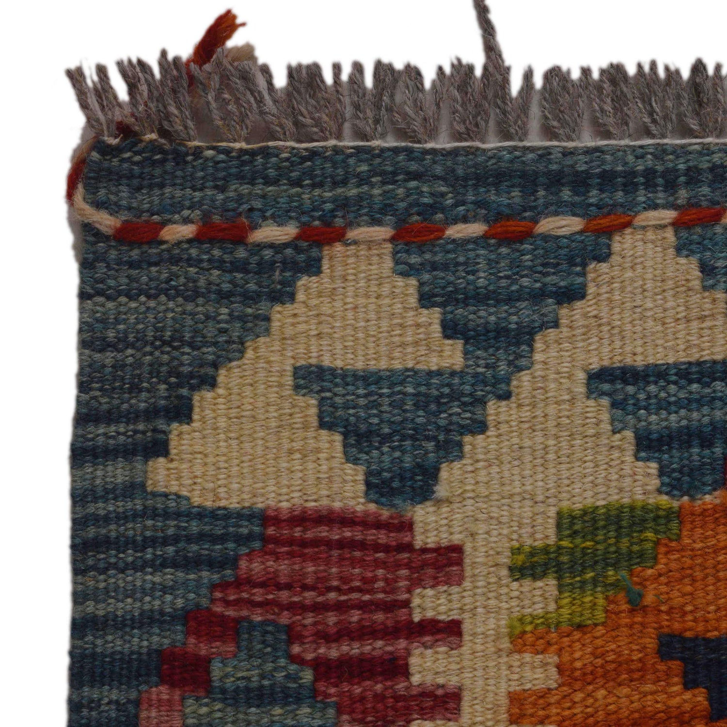 Handmade Turkish Design Wool Kilim 3' 3" x 4' 8" ft / 99 x 143 cm - No. P35728