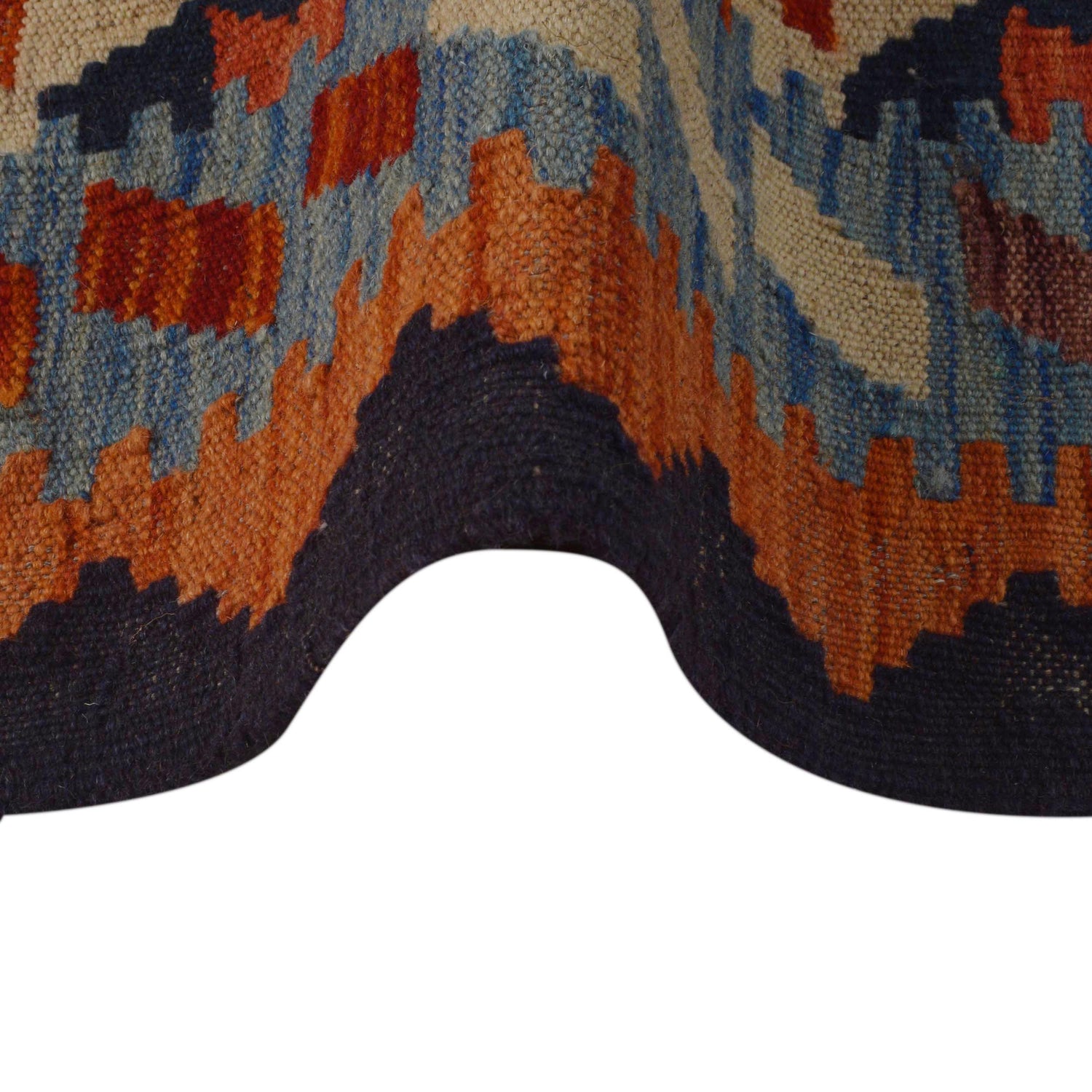 Handmade Afghan Vegetable Kilim 3' 3" x 4' 10" ft / 99 x 147 cm - No. P35731