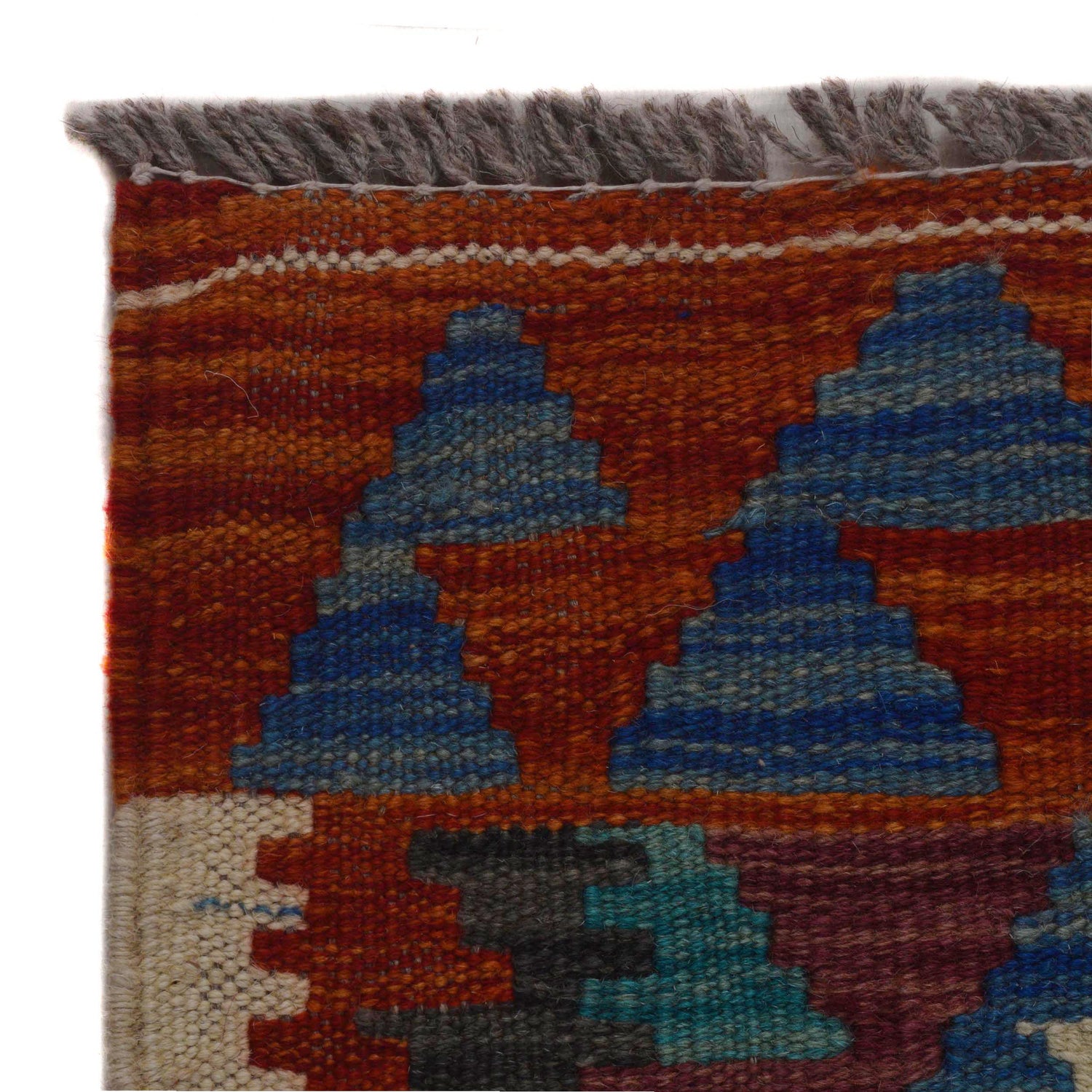 Hand Made Afghan Kilim 3' 2" x 5' 1" ft / 98 x 155 cm - No. P35732