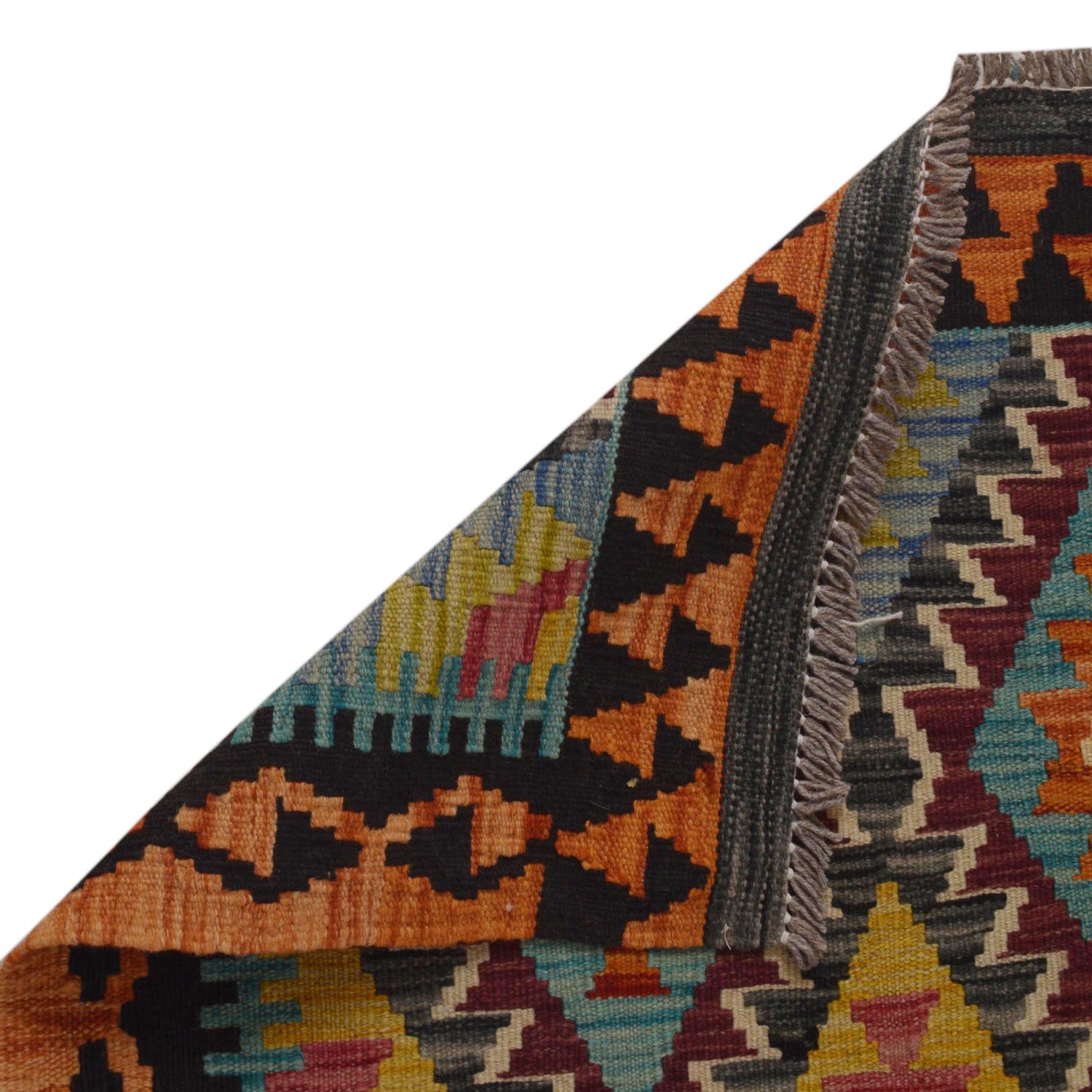 Handmade Vegetable Kilim 3' 6" x 4' 9" ft / 106 x 144 cm - No. P35734