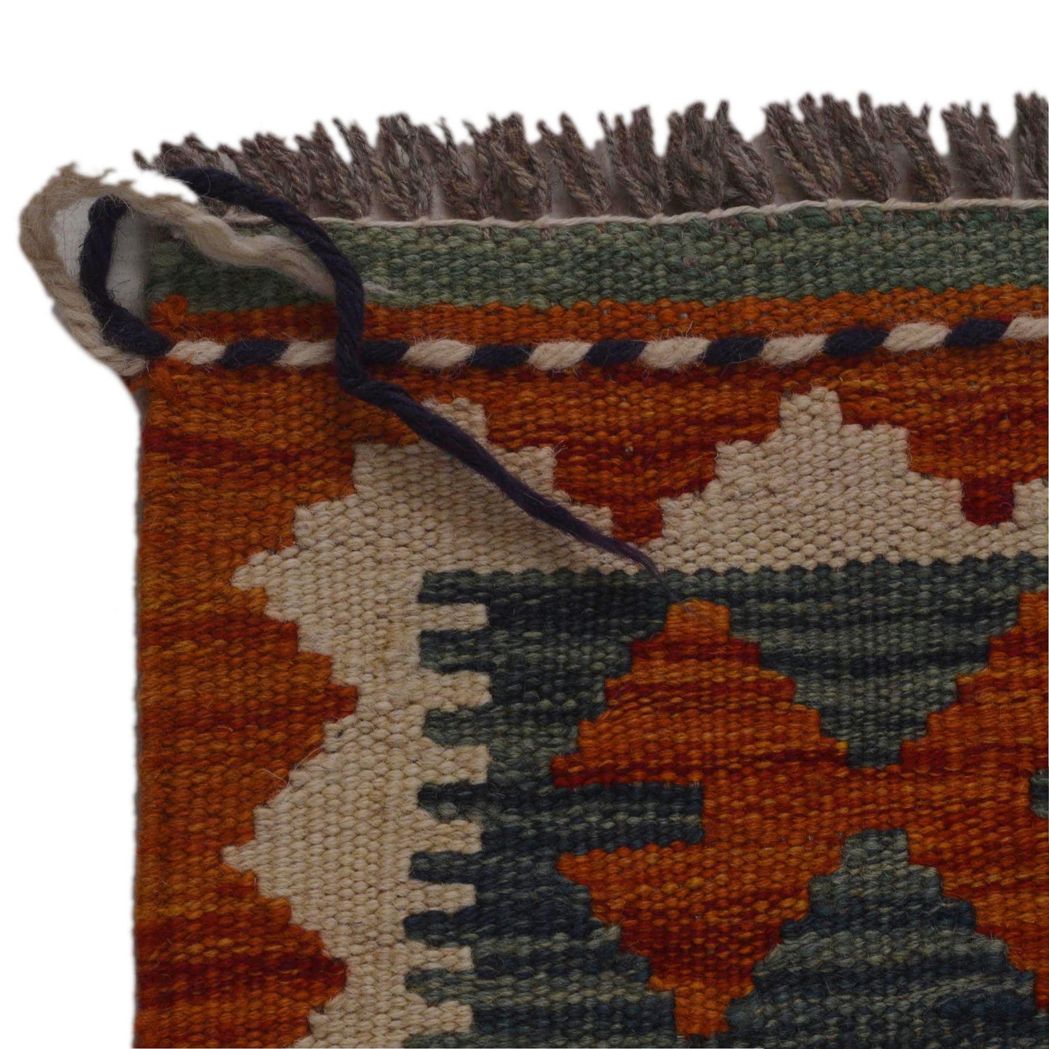 Hand Knotted Afghan Style Kilim 3' 2" x 4' 11" ft / 98 x 149 cm - No. P35736