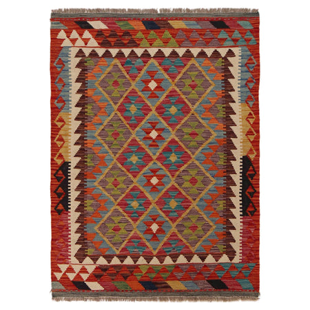 Small Size Chobi Kilim 3' 3" x 4' 8" ft / 99 x 143 cm - No. P35739