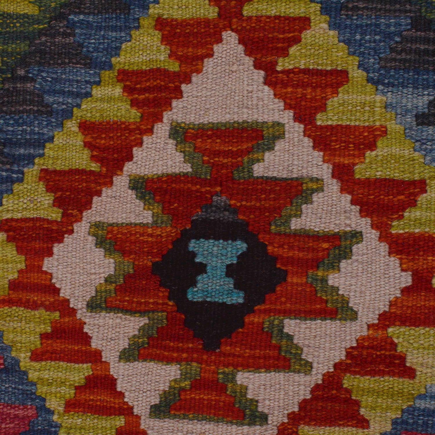 Hand Knotted Flatweave Kilim 3' 5" x 4' 11" ft / 103 x 150 cm - No. P35740