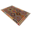 Handmade Afghan Vegetable Kilim 3' 3" x 5' 4" ft / 100 x 162 cm - No. P35741