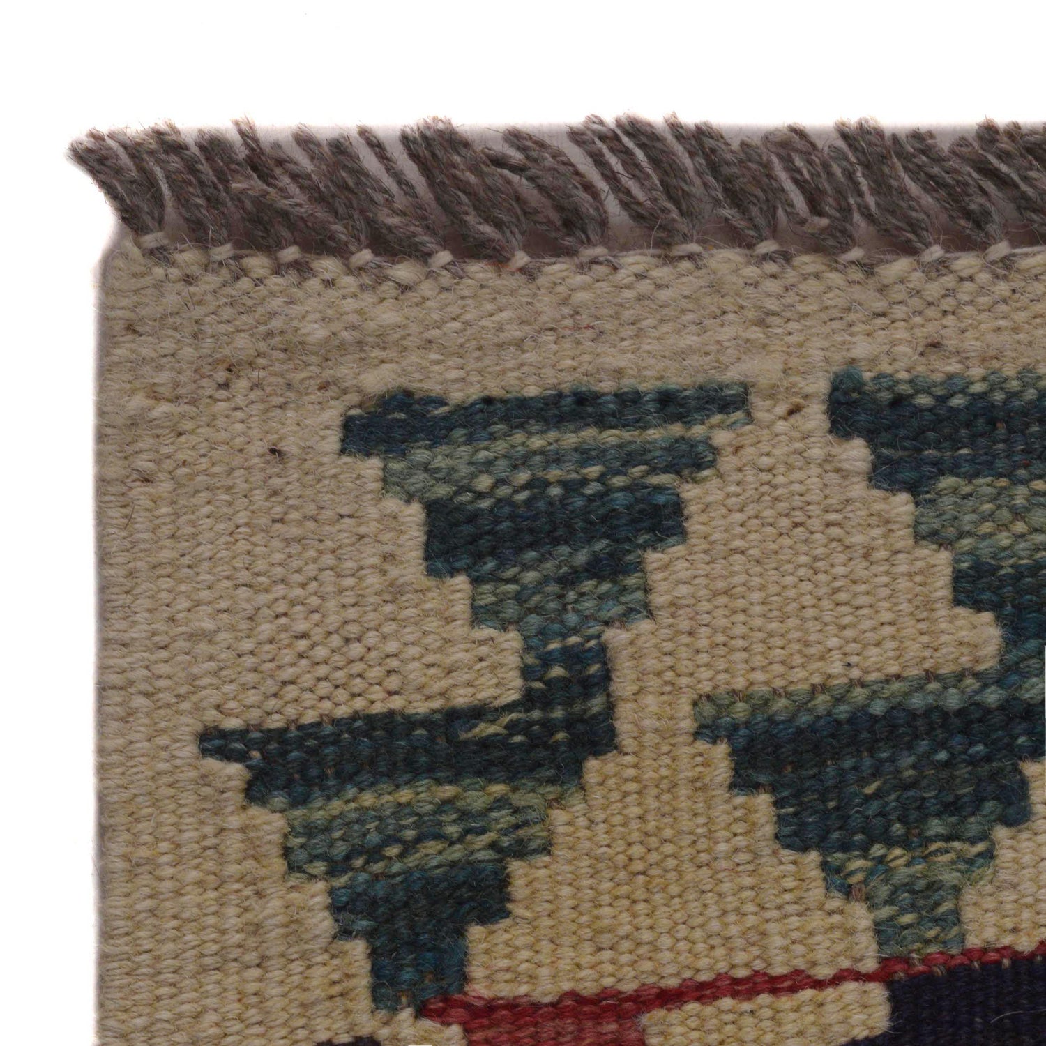 Handmade Afghan Vegetable Kilim 3' 3" x 5' 4" ft / 100 x 162 cm - No. P35741