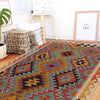 Handmade Afghan Vegetable Kilim 3' 3" x 5' 4" ft / 100 x 162 cm - No. P35741