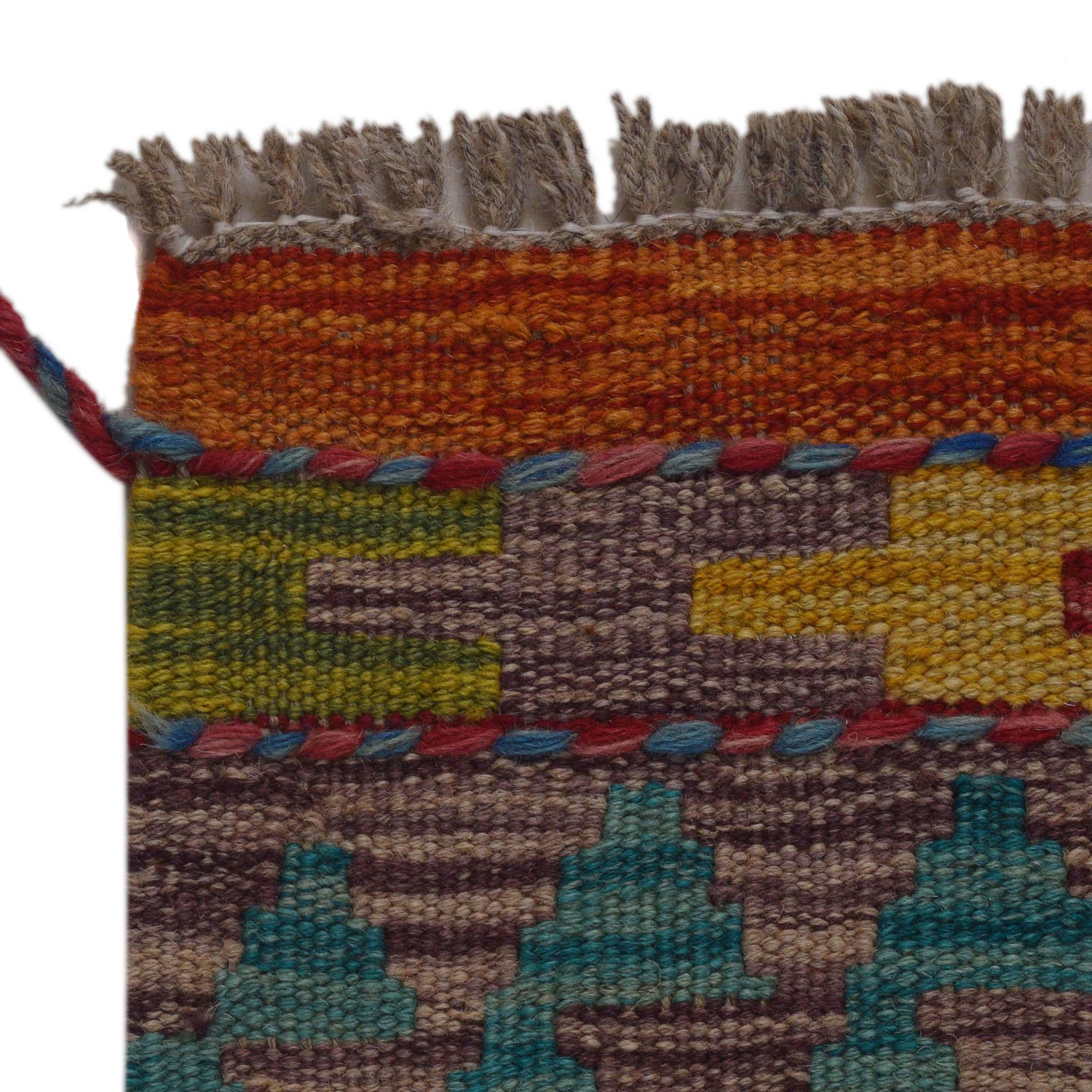 Handmade Vegetable Kilim 3' 6" x 4' 11" ft / 107 x 151 cm - No. P35744