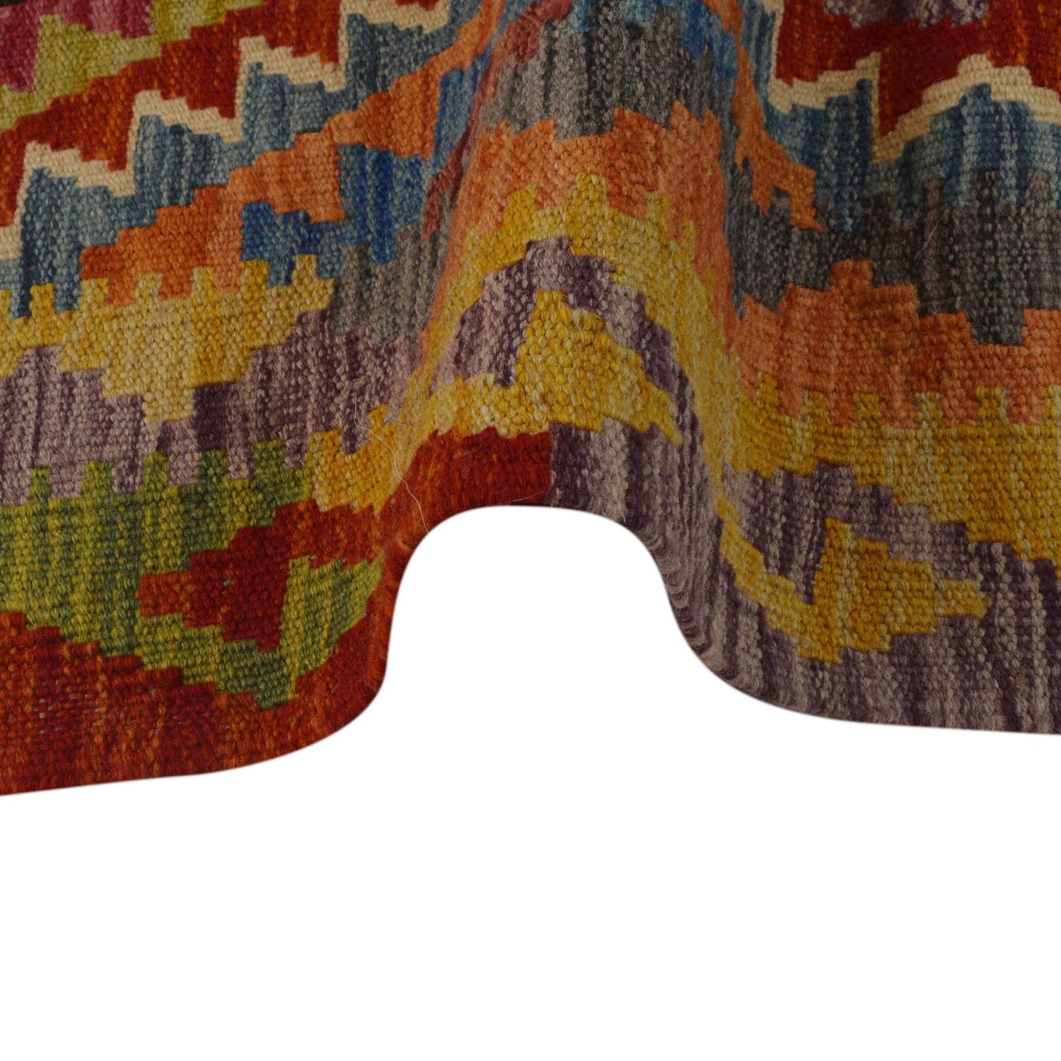 Handmade Vegetable Kilim 3' 6" x 4' 11" ft / 107 x 151 cm - No. P35744