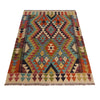 Hand Woven Wool Kelim 3' 3" x 4' 9" ft / 100 x 146 cm - No. P35747