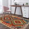 Handmade Afghan Vegetable Kilim 2' 5" x 4' 0" ft / 73 x 122 cm - No. P35756