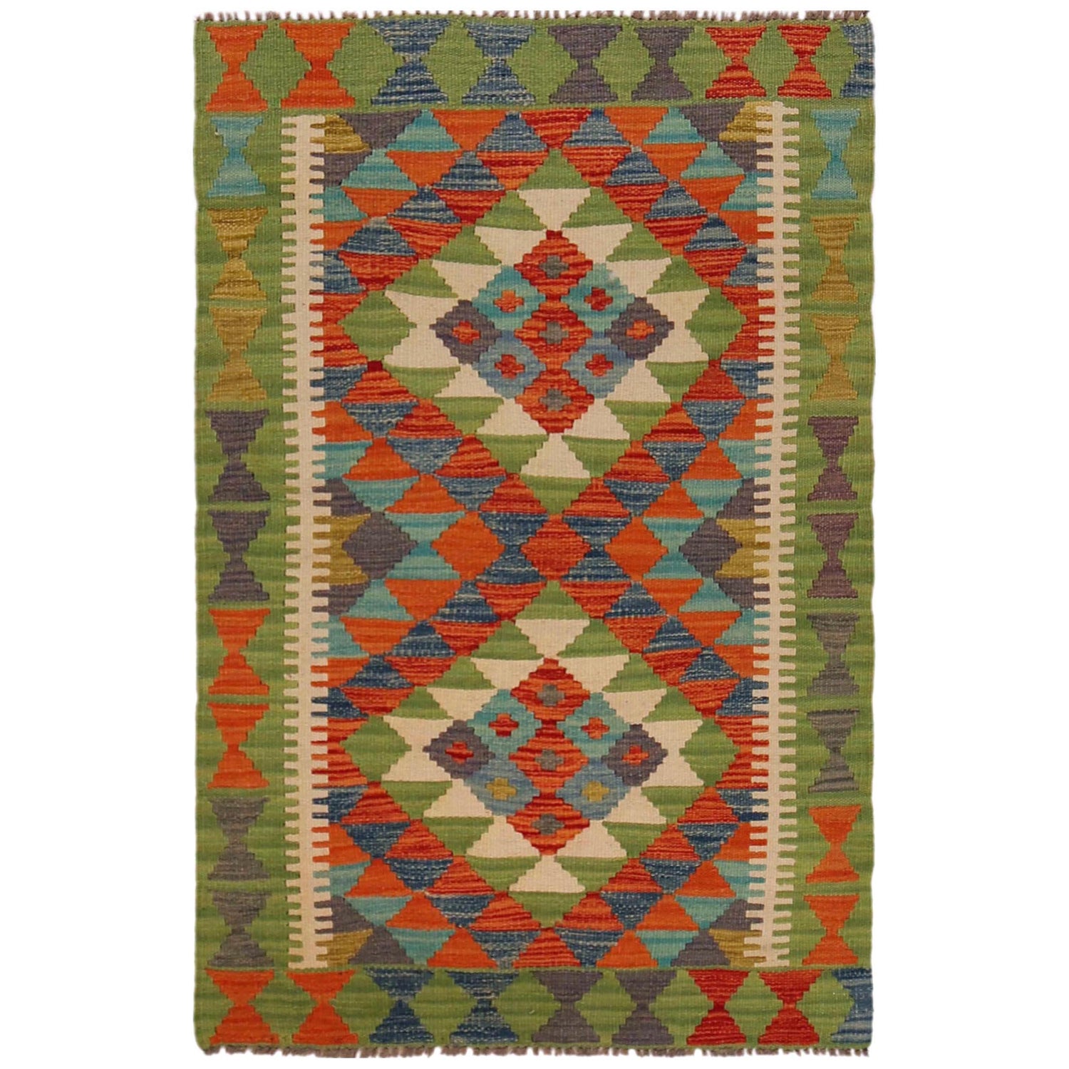 Small Size Chobi Kilim 2' 8" x 4' 1" ft / 82 x 125 cm - No. P35764