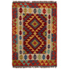 Handmade Afghan Vegetable Kilim 2' 9" x 4' 0" ft / 83 x 123 cm - No. P35766