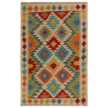 Handmade Vegetable Kilim 2' 7" x 3' 10" ft / 79 x 117 cm - No. P35769