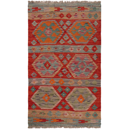 Handmade Vegetable Kelim 2' 7" x 4' 4" ft / 79 x 133 cm - No. P35844