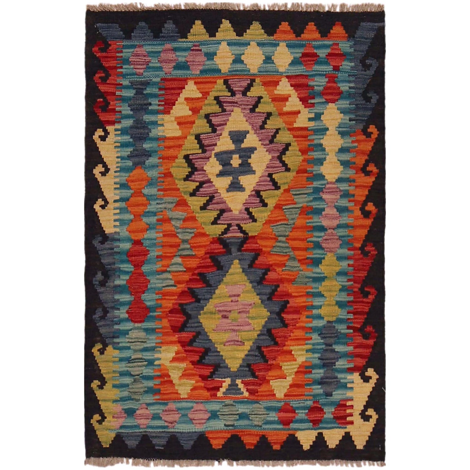 Small Size Chobi Kilim 2' 8" x 4' 0" ft / 81 x 122 cm - No. P35848