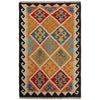 Handmade Afghan Vegetable Kilim 2' 11" x 4' 6" ft / 89 x 136 cm - No. P35850