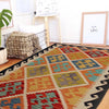 Handmade Afghan Vegetable Kilim 2' 11" x 4' 6" ft / 89 x 136 cm - No. P35850