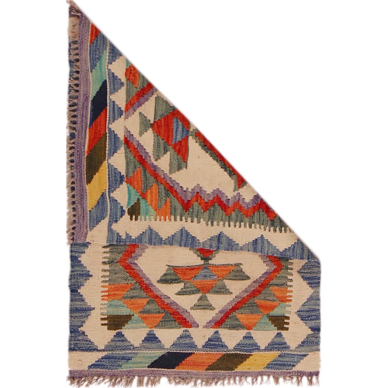 Hand Made Afghan Kilim 2' 0" x 3' 0" ft / 62 x 92 cm - No. P35960