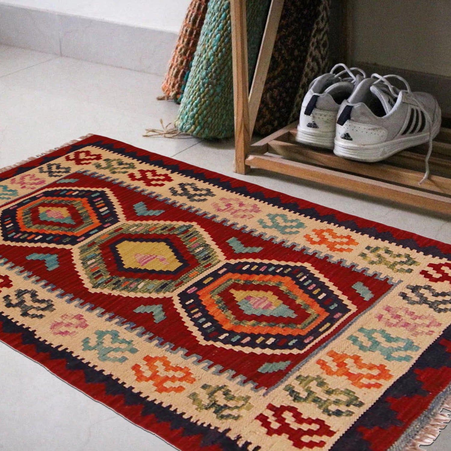 Small Size Chobi Kilim 2' 2" x 3' 6" ft / 65 x 106 cm - No. P35968