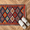 Hand Woven Wool Kelim 2' 0" x 3' 1" ft / 60 x 93 cm - No. P35976
