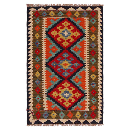 Small Size Chobi Kilim 2' 0" x 3' 5" ft / 62 x 105 cm - No. P35992