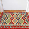 Handmade Turkish Design Wool Kilim 2' 0" x 2' 11" ft / 61 x 90 cm - No. P35994