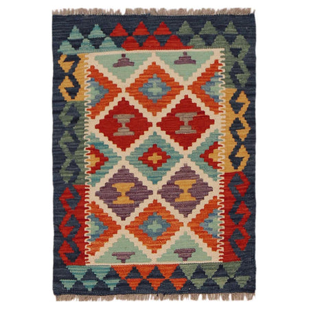 Handmade Vegetable Kelim 2' 0" x 2' 9" ft / 61 x 83 cm - No. P36002