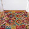 Hand Knotted Afghan Style Kilim 2' 1" x 3' 2" ft / 63 x 97 cm - No. P36016