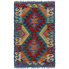 Hand Woven Wool Kelim 1' 11" x 2' 11" ft / 58 x 88 cm - No. P36035