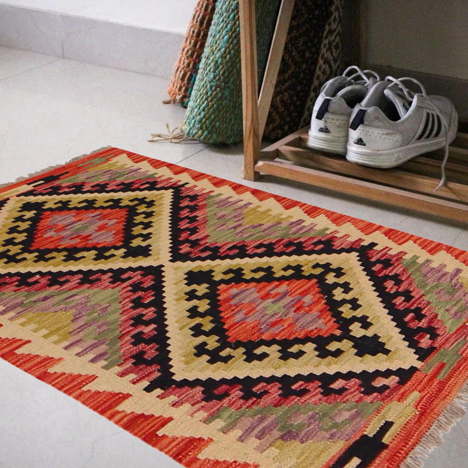 Small Size Chobi Kilim 2' 2" x 3' 0" ft / 65 x 92 cm - No. P36039