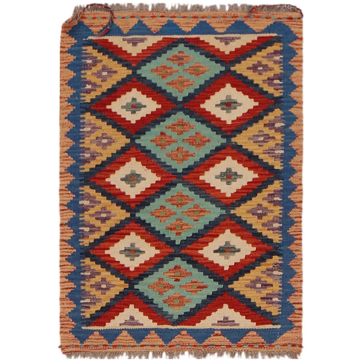 Small Size Chobi Kilim 2' 0" x 2' 11" ft / 62 x 89 cm - No. P36053