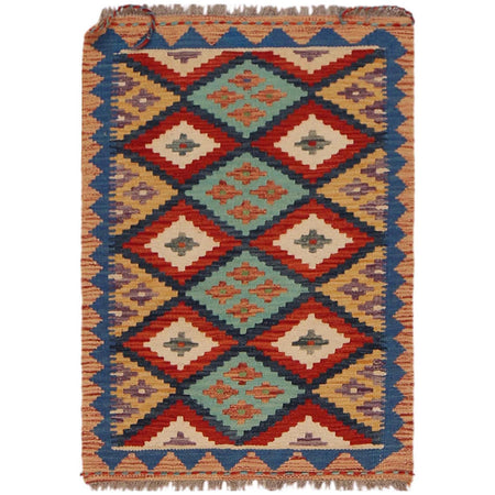 Small Size Chobi Kilim 2' 0" x 2' 11" ft / 62 x 89 cm - No. P36053