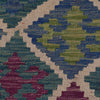 Multi Color ful Flat-Weave Wool Kilim 6' 0" x 7' 10" ft / 182 x 238 cm - No. P36059