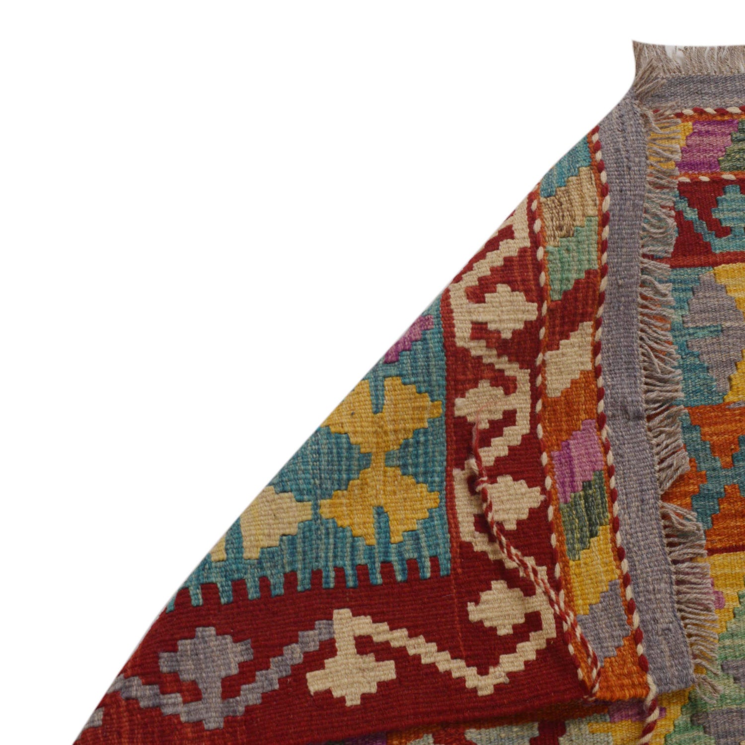 Handmade Vegetable Kilim 5' 9" x 8' 1" ft / 176 x 246 cm - No. P36060