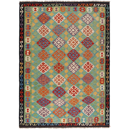 Handmade Vegetable Kelim 6' 1" x 8' 5" ft / 185 x 256 cm - No. P36061