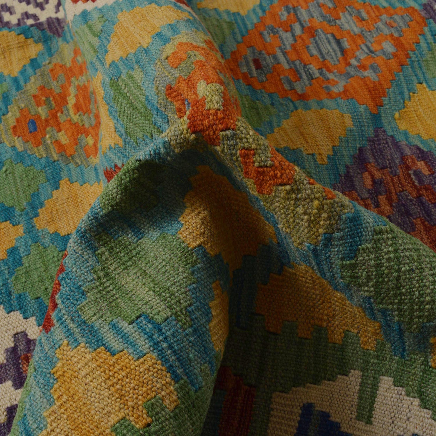 Handmade Vegetable Kelim 6' 1" x 8' 5" ft / 185 x 256 cm - No. P36061