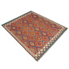Hand Knotted Afghan Style Kilim 5' 10" x 7' 6" ft / 178 x 228 cm - No. P36062