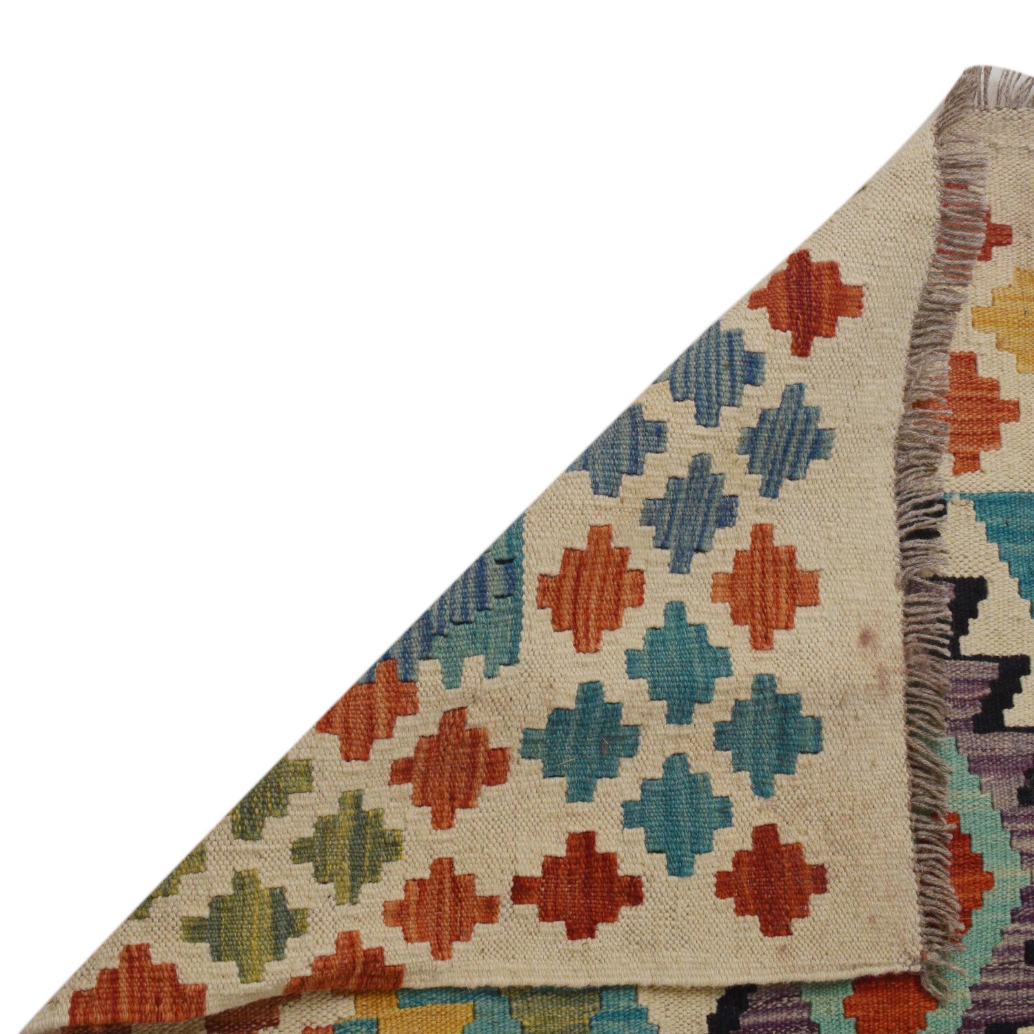 Hand Woven Wool Kelim 6' 9" x 9' 7" ft / 206 x 292 cm - No. P36063