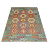 Hand Woven Wool Kelim 5' 9" x 7' 10" ft / 176 x 238 cm - No. P36064