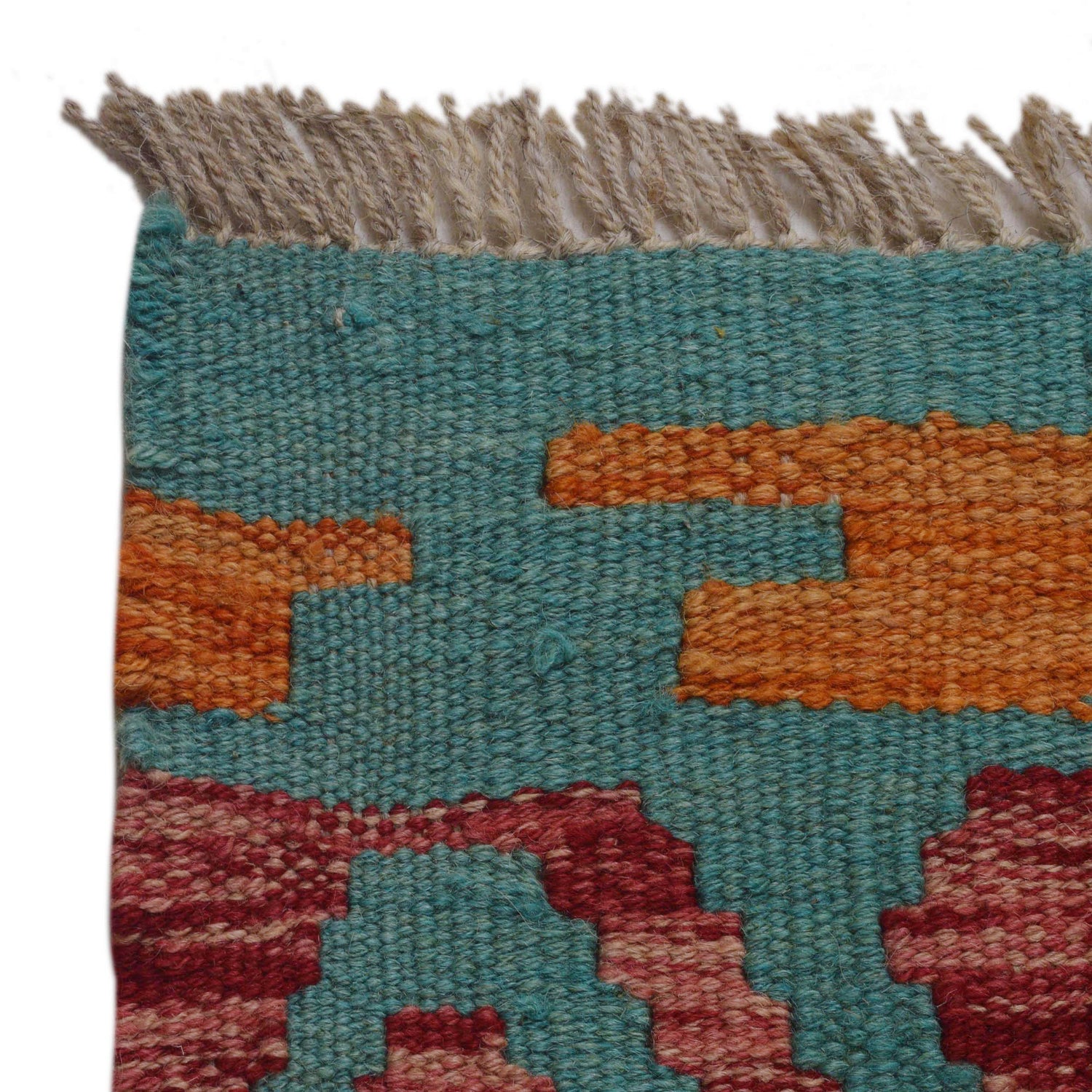 Hand Woven Wool Kelim 5' 9" x 7' 10" ft / 176 x 238 cm - No. P36064