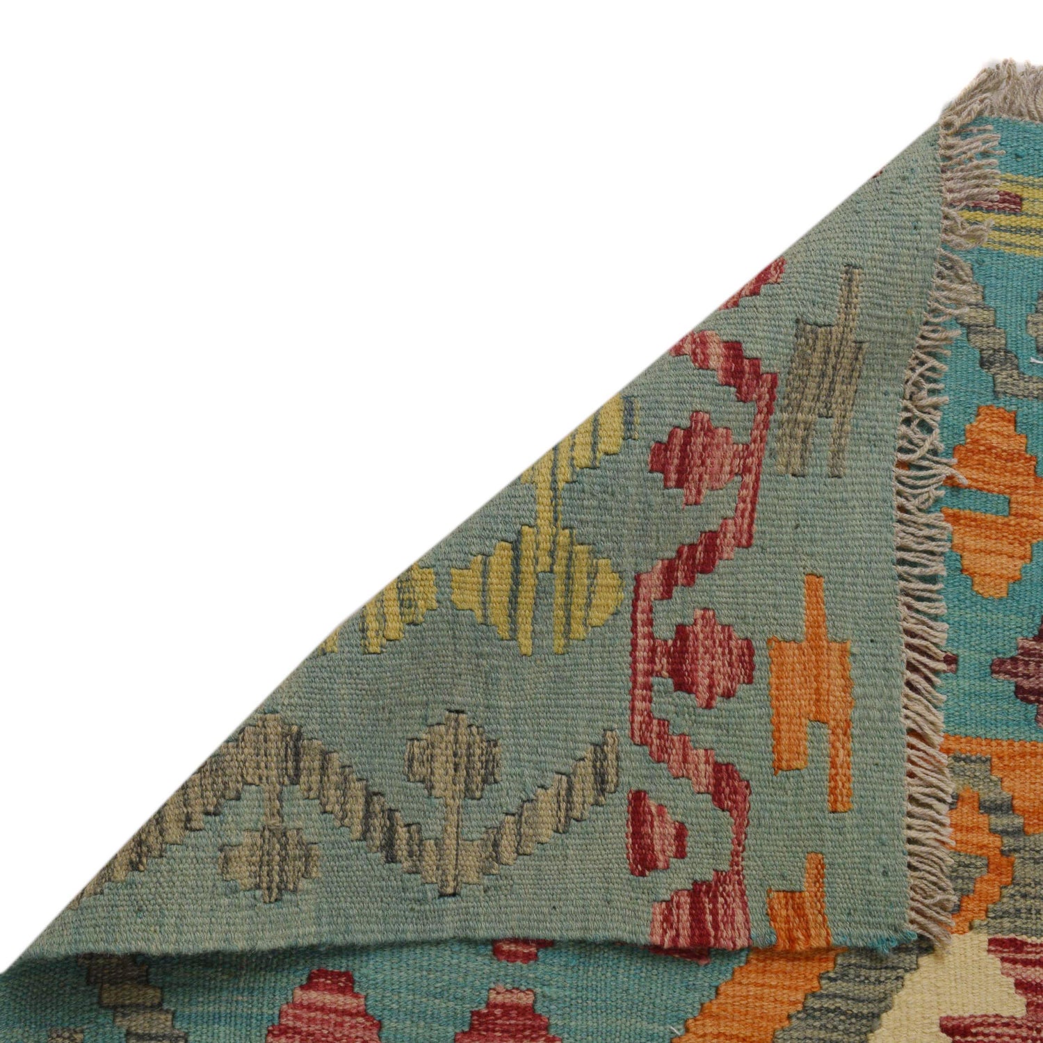 Hand Woven Wool Kelim 5' 9" x 7' 10" ft / 176 x 238 cm - No. P36064